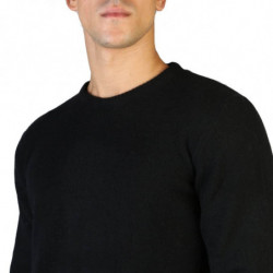 100% Cashmere - C-NECK-M - Negro